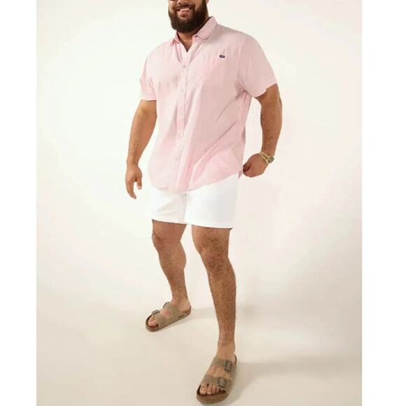 NEW CHUBBIES Men's The Pinky Winky Slub Poplin Friday Button-Up Shirt Size M - Picture 5 of 10
